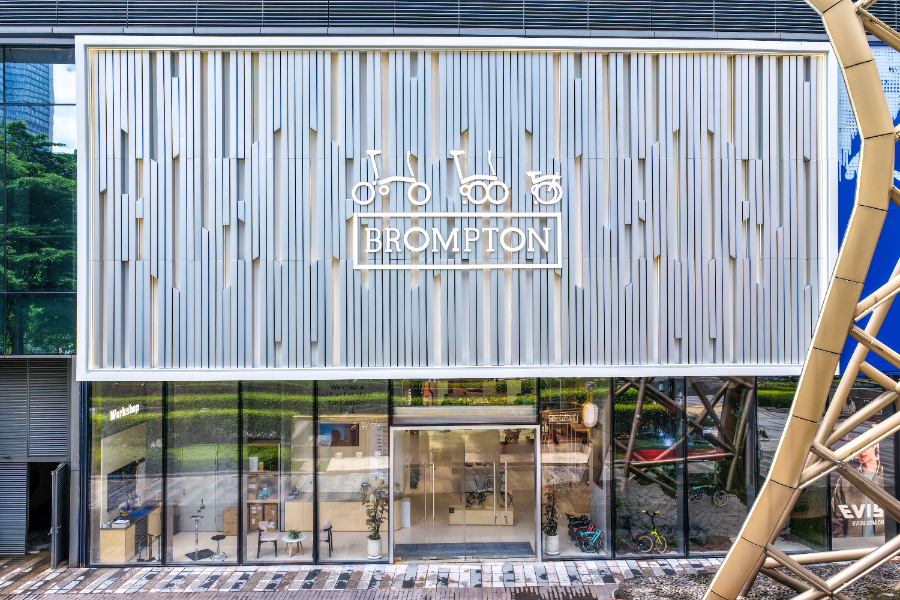 英国知名单车品牌BROMPTON广州首店。天环广场供图