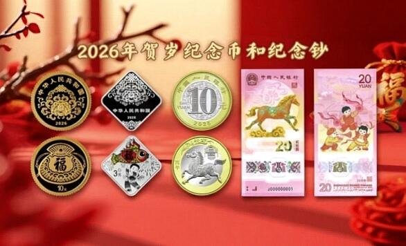 2026马年贺岁纪念钞来了：1亿张 金色宝马吸睛