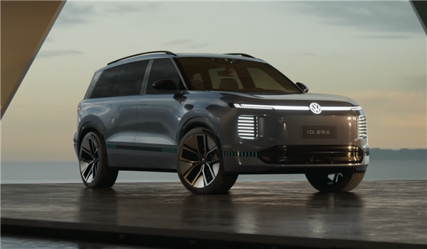 大众首款增程混动 ID.ERA路试谍照曝光：三排六座大SUV