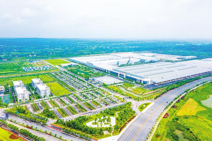 长城汽车荆门工厂。