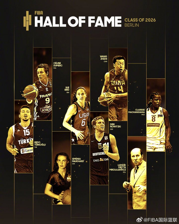 CBA官博致贺：昔日追风少年再添荣耀 恭喜王治郅入选FIBA名人堂！
