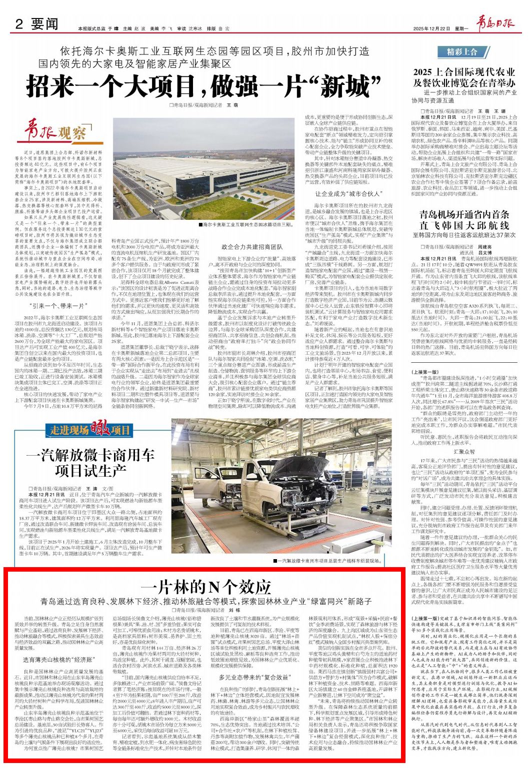 青岛日报2025年12月22日2版