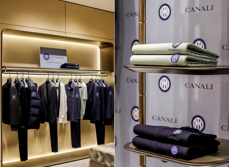 CANALI 携手传奇巨星萨内蒂发布2025秋冬国际米兰足球俱乐部限定服装系列