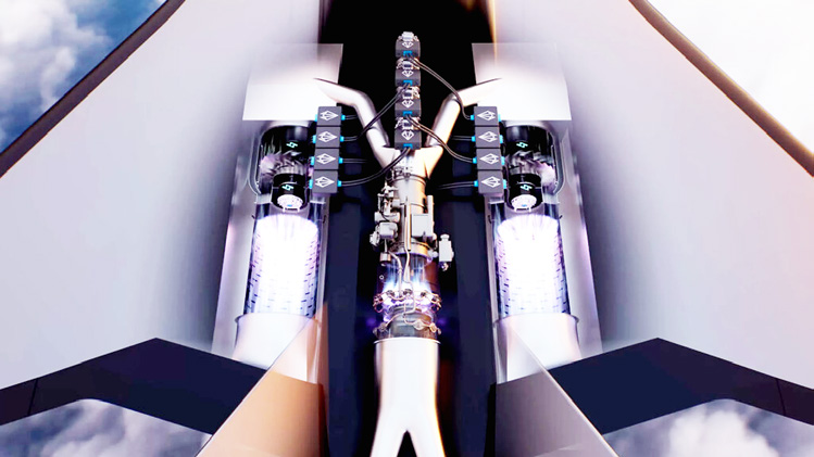 新型混合动力发动机设计为超声速飞行提供强大动力