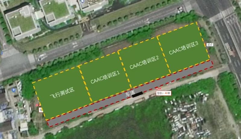 图为玄风航空在上海浦东软件园三林园打造的飞行培训基地示意图