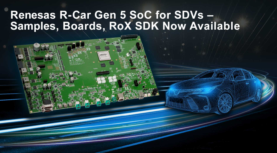 瑞萨发布多域SDV平台R-Car第五代