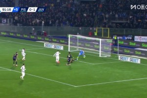 各赛事四连胜！尤文2-0比萨 卡卢卢、伊尔迪兹破门比萨两中框