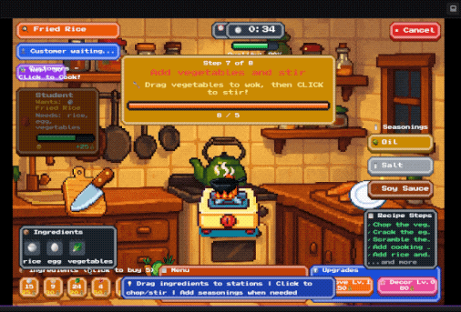 改了几轮后的做饭游戏,还是非常无聊|图源:Gambo