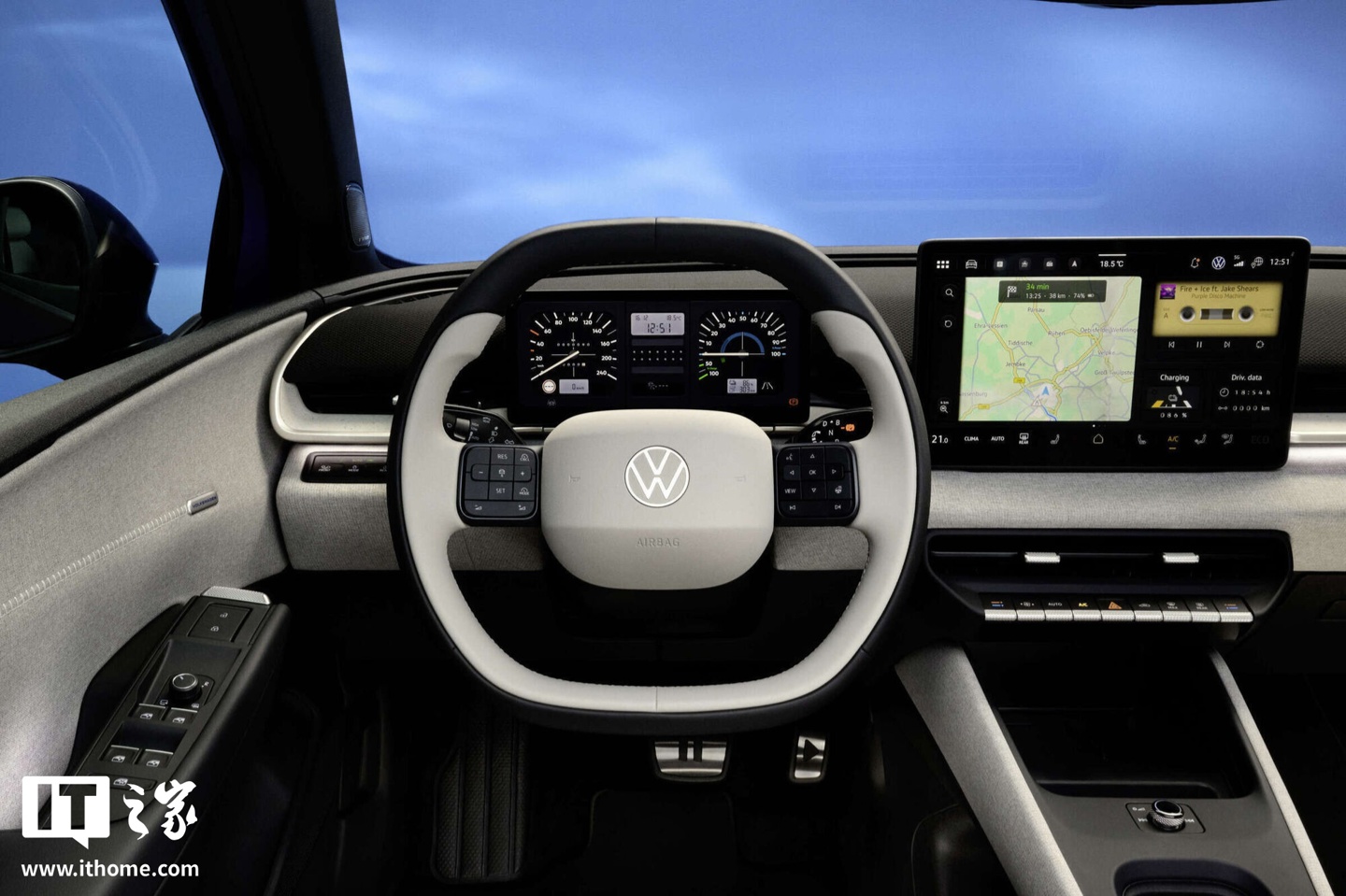 简约复古风格，大众 ID.POLO 内饰官图发布