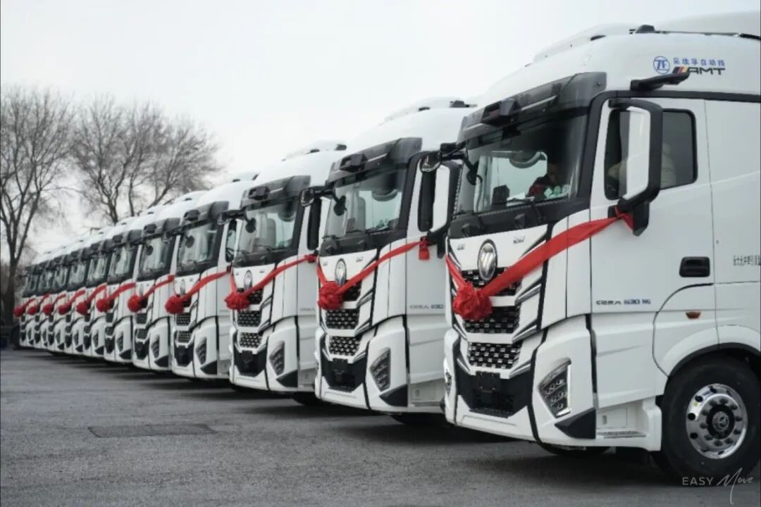 全面智能化|30辆福田欧曼智能重卡正式交付！共拓智慧冷链转型升级新路径