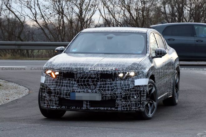 剑指特斯拉Model Y：宝马iX4轿跑SUV路测图曝光