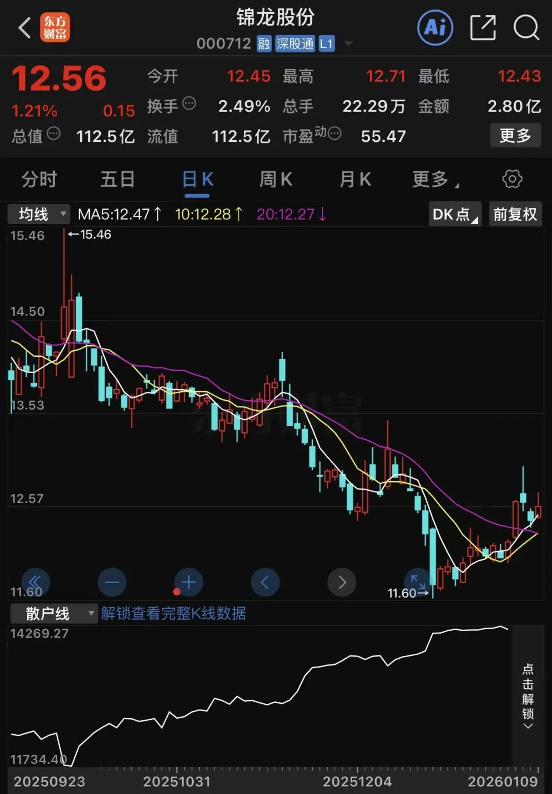 锦龙股份逾90%股份流拍,什么情况?已有“法拍牛散”浮亏