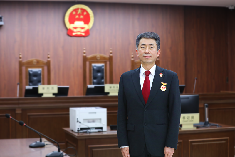 北京金融法院审判第二庭庭长丁宇翔。受访者供图