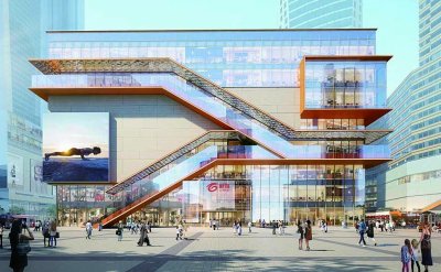 南京新百改造后效果图。 南京新百供图