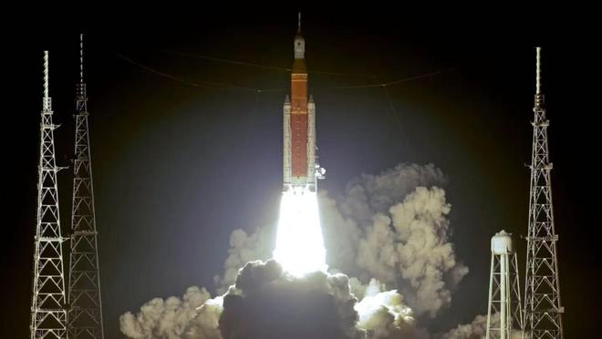 ▲2022年11月16日，NASA“阿耳忒弥斯”计划完成首次飞行测试 （资料图片）