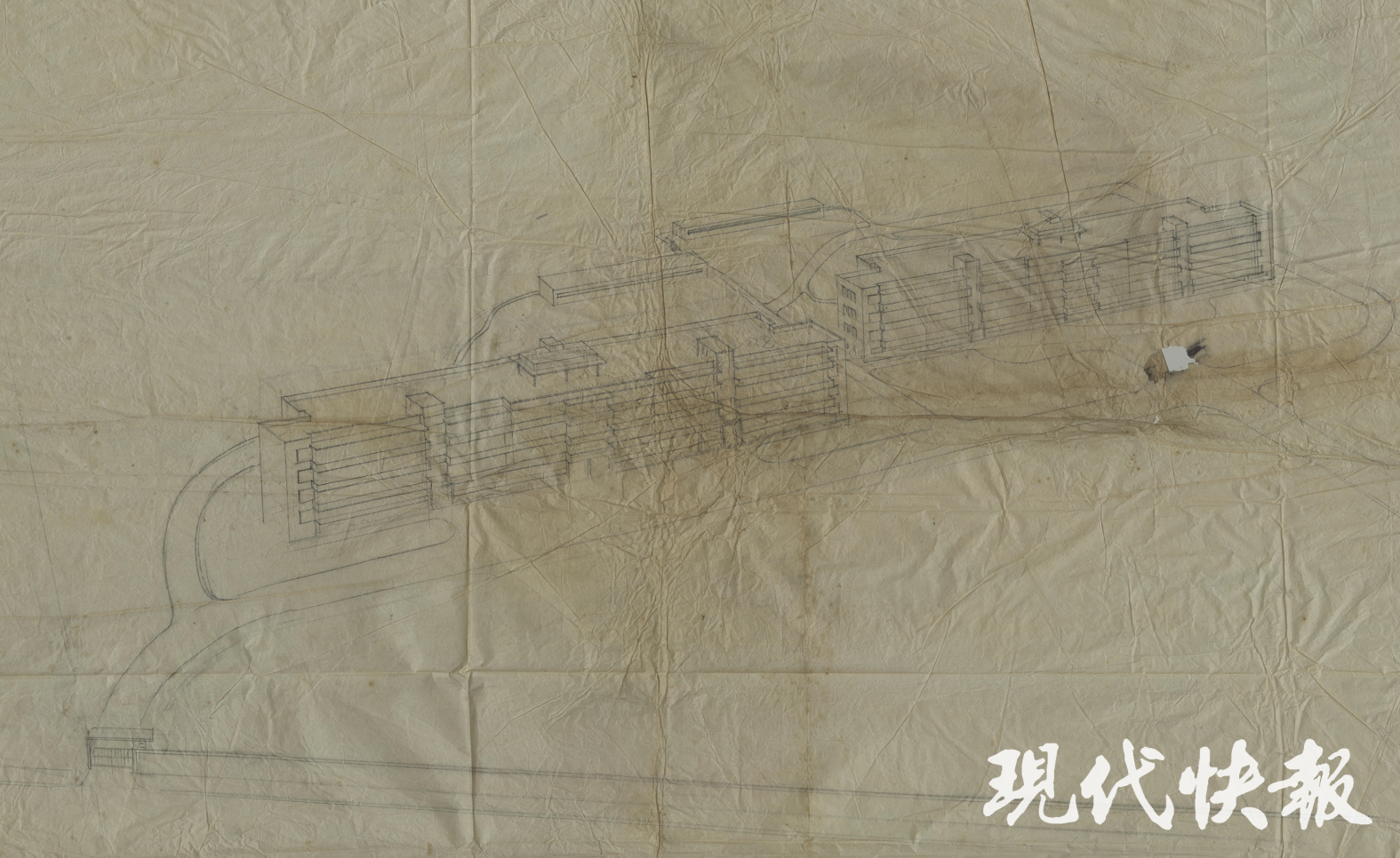 童寯畫的設計草圖