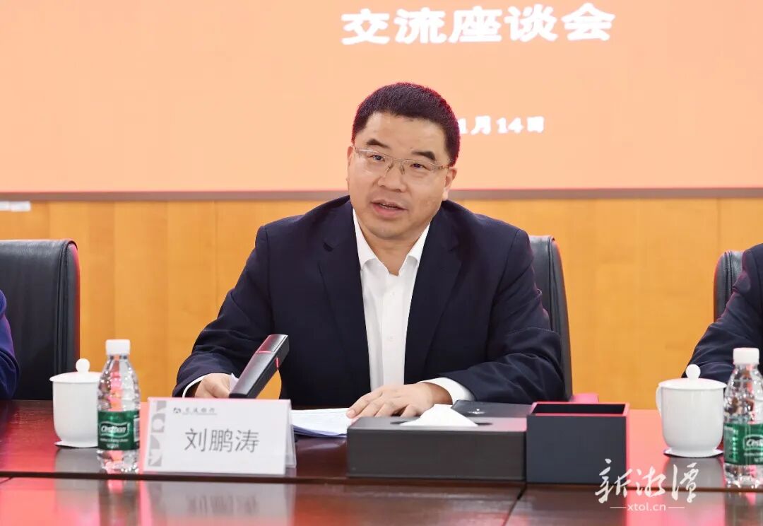 刘鹏涛讲话。(全媒体记者 方阳 摄)