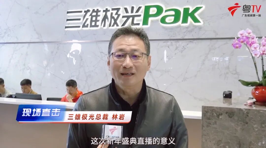 ▲三雄极光总裁林岩