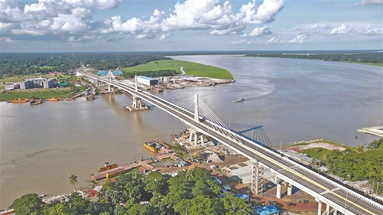 省建投集团承建的孟加拉派拉桥项目。图片由受访单位提供