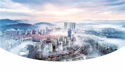 　　俯瞰泰顺。 雷铮 摄