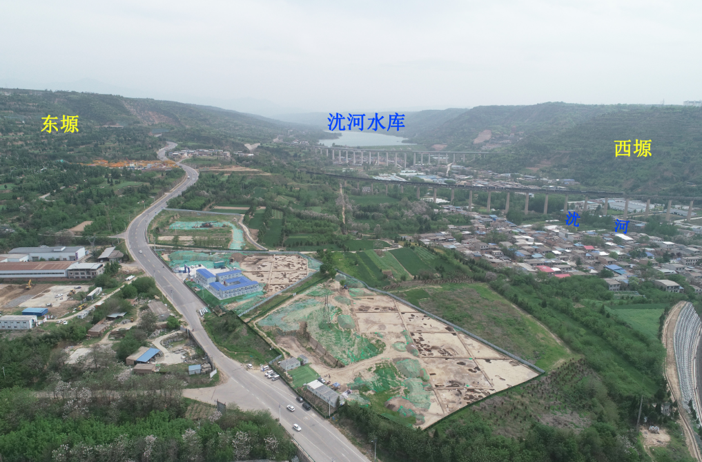 渭南蒋家遗址周边地形地貌