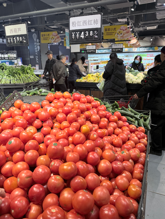 ▲太原市部分超市本周西红柿售价