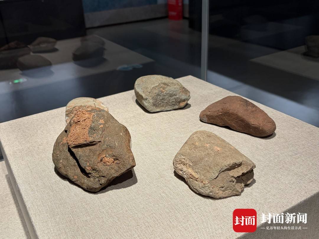 展出的砍砸器 攝影 李雨心