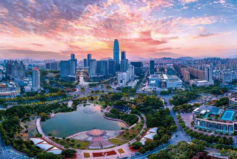 台州市民广场。