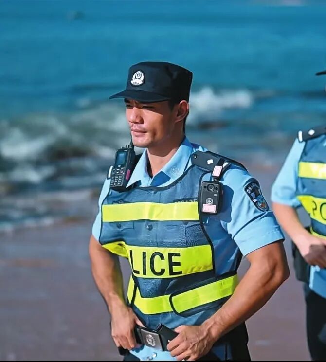 李書達在巡邏中。受訪者供圖