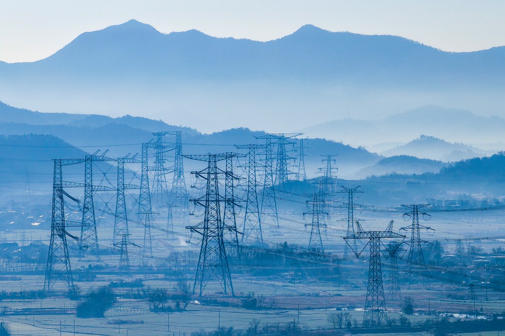 安徽芜湖“西电东送”特高压通道工程 图片来源：中国图片社