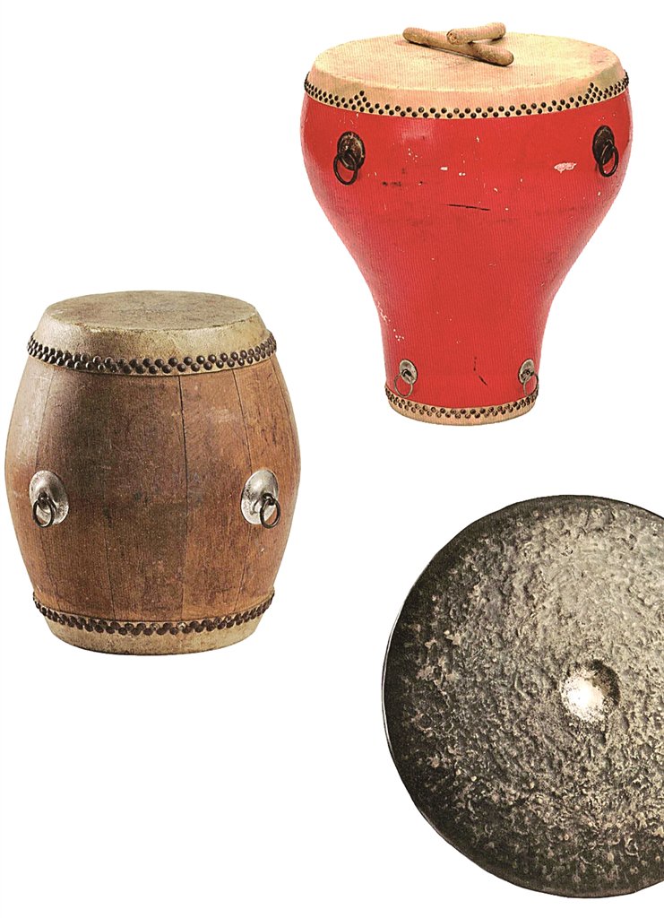 秦腔里使用的鼓和锣