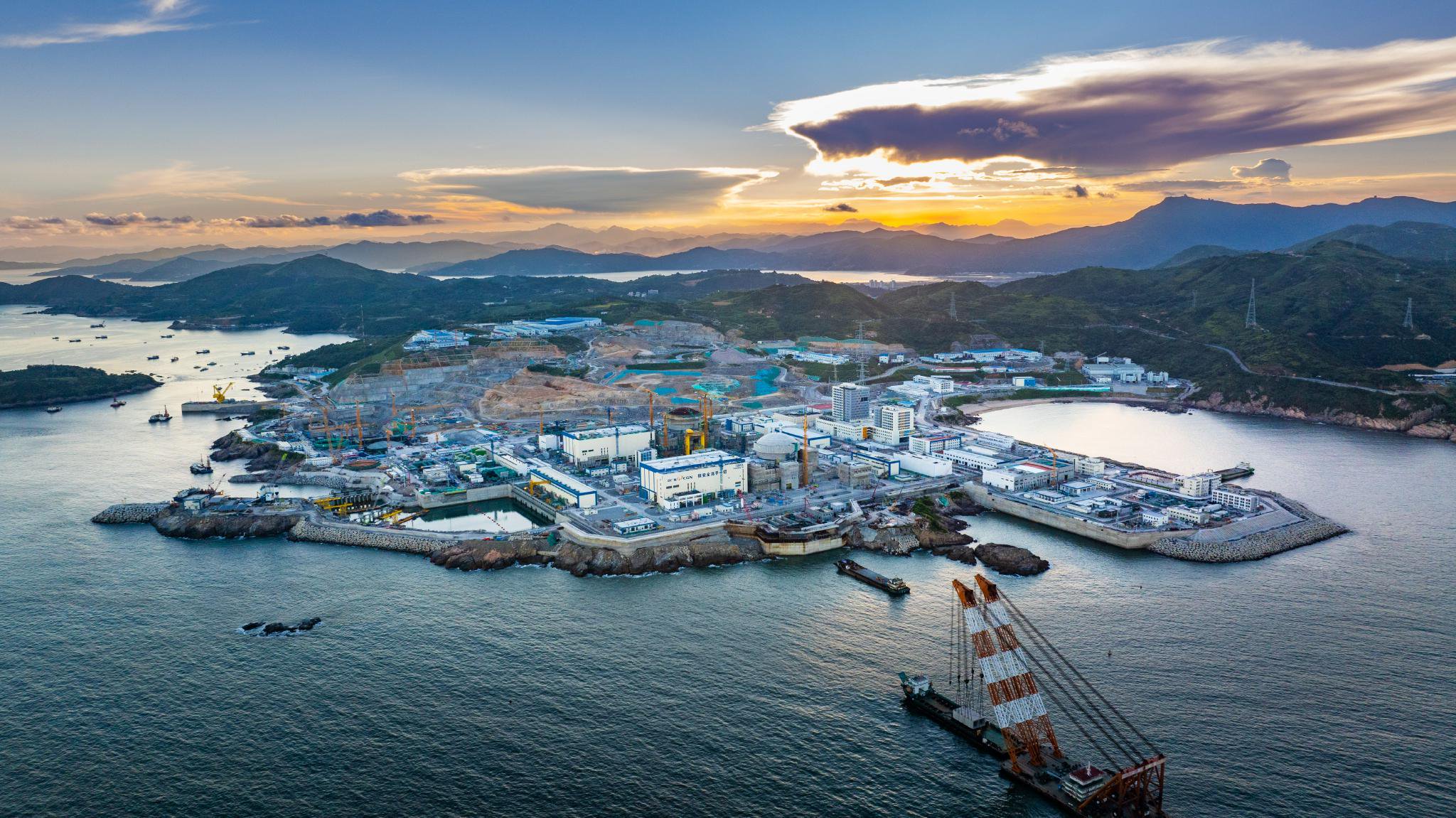 图为中广核浙江三澳核电项目“华龙一号”建设现场（中广核供图）