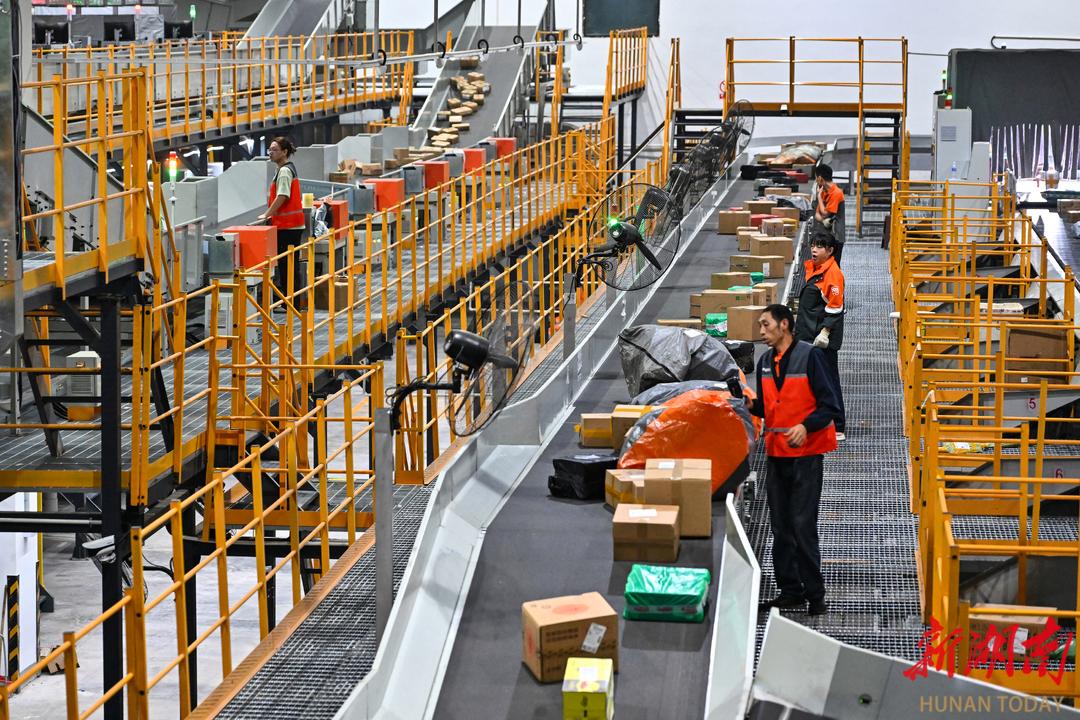 申通快递通过智能系统调度全国网络，系统性保障了跨省链路的时效稳定。（图源受访者）