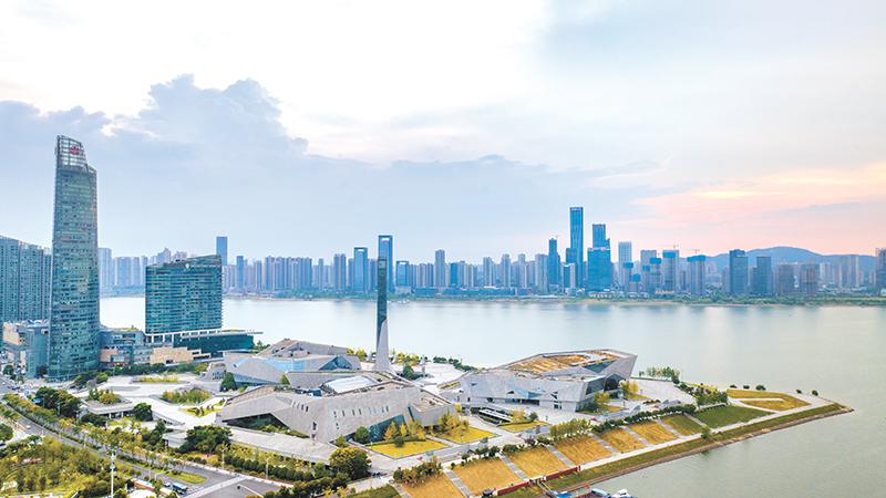 长沙开福区北辰三角洲文化广场图虫创意/供图