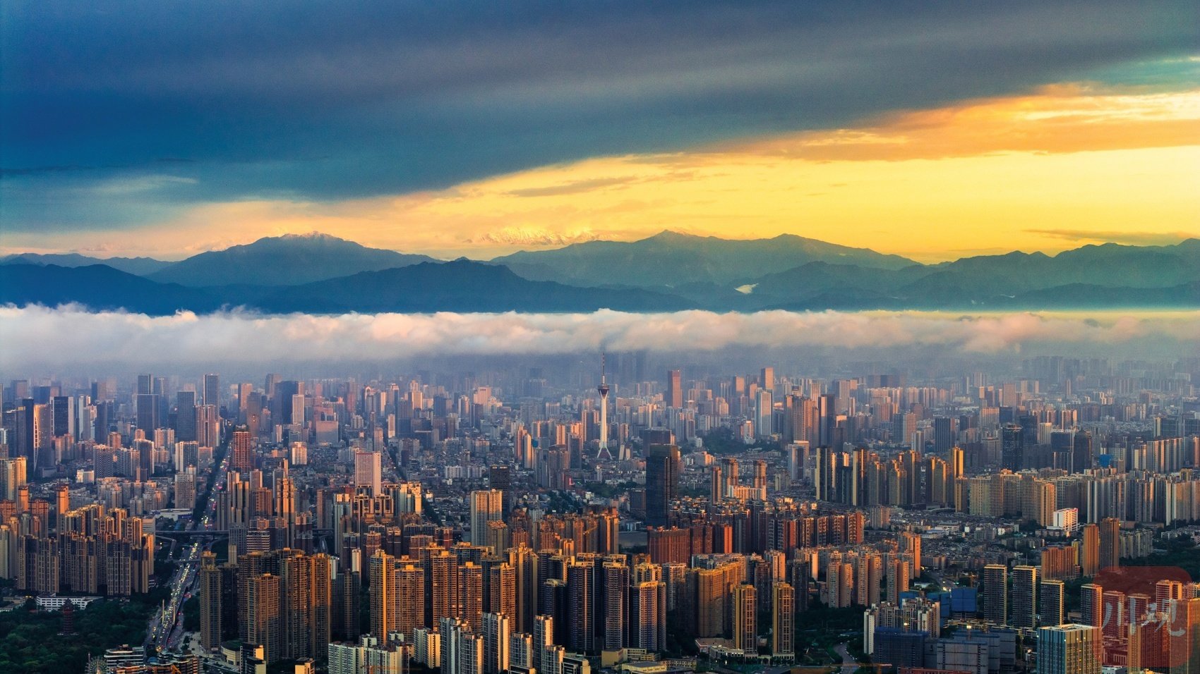 俯瞰成都。C视觉签约摄影师 张翔升