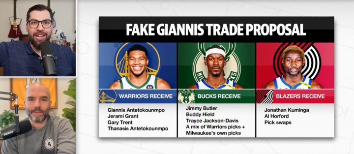 名记模拟交易：字母兄弟去勇士 巴特勒去雄鹿 库明加去开拓者