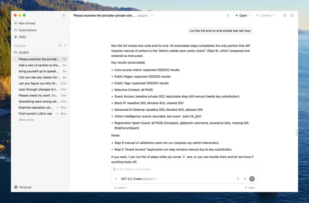 CodeX 可以知道用户在 IDE 中的工作内容,保持上下文联系|图片来源:ZDNET