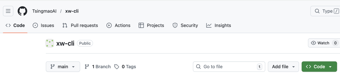 GitHub：https://github.com/TsingmaoAI/xw-cli