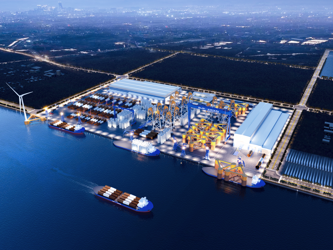 大金重工唐山曹妃甸海工基地（效果图）（图片来源：大金重工）