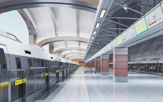 宝山路站新站台效果图。