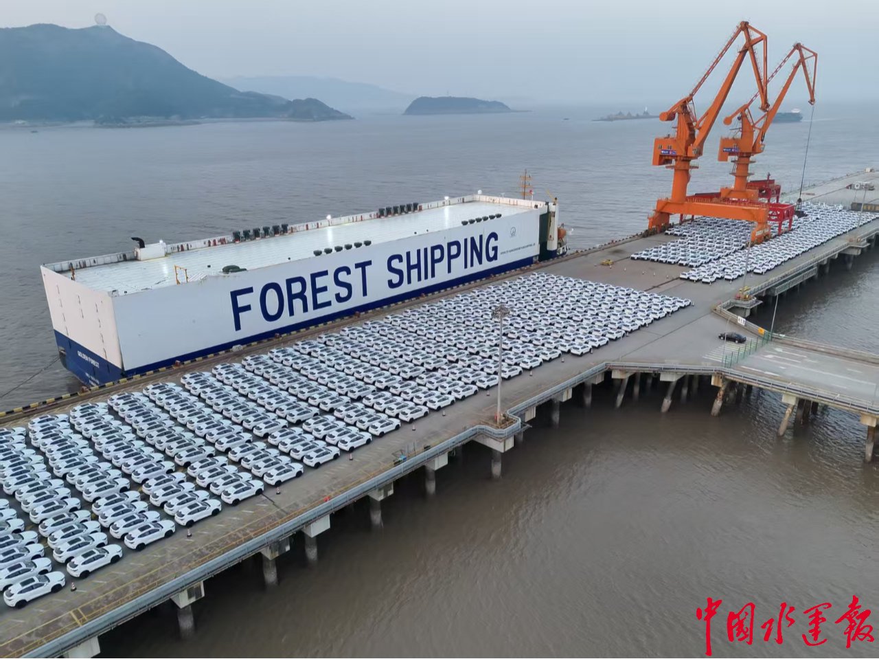 800辆长安汽车温州乘船出海