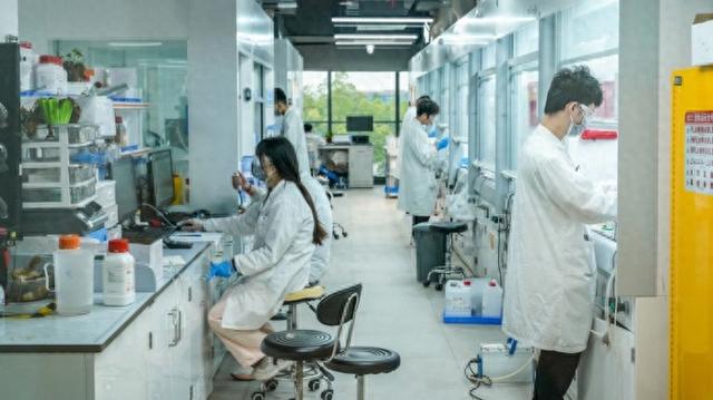 图为上海一家生物医药企业的研发中心内景。