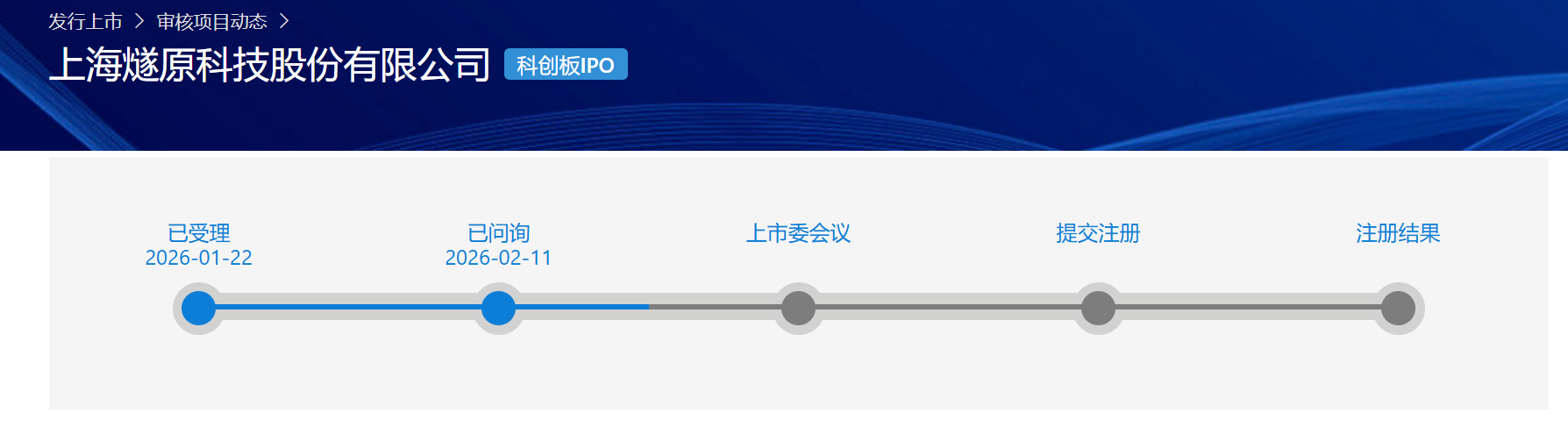 燧原科技科创板IPO审核状态变更为“已问询”
