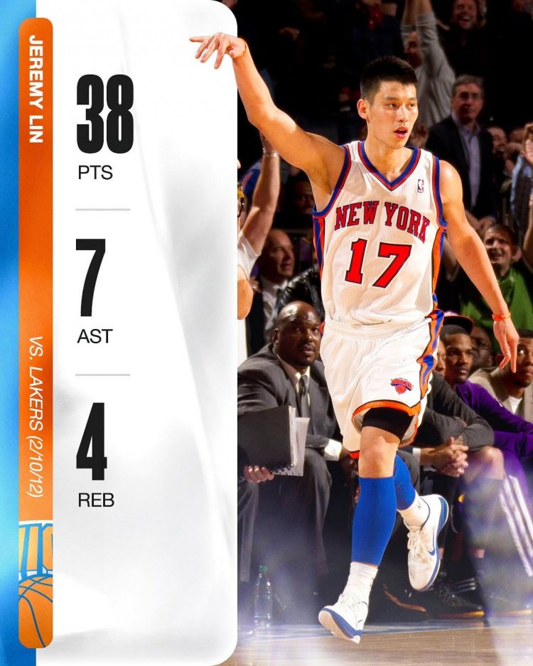 转瞬即逝！14年前的今天 林书豪狂砍38分对飙科比 后者赛后爆粗