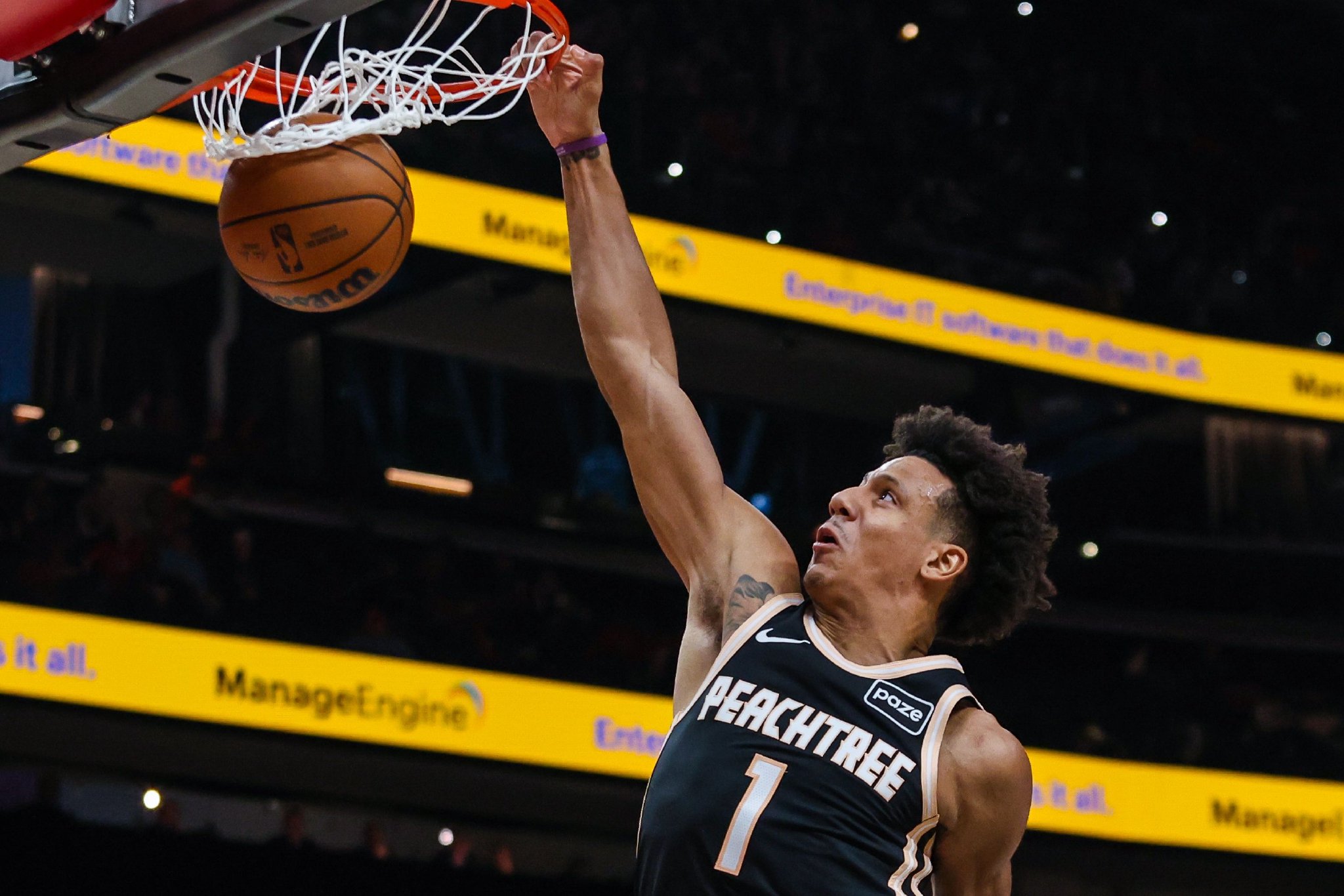 本赛季禁区得分：杰伦·约翰逊居首 申京&阿门&锡安&SGA前五