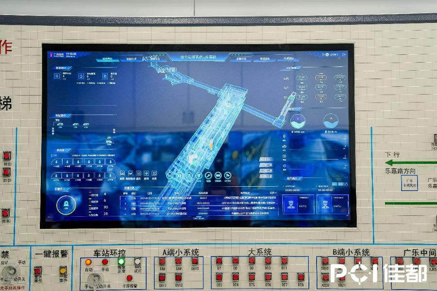 佳都科技自研的智慧地铁车站管控平台,企业供图