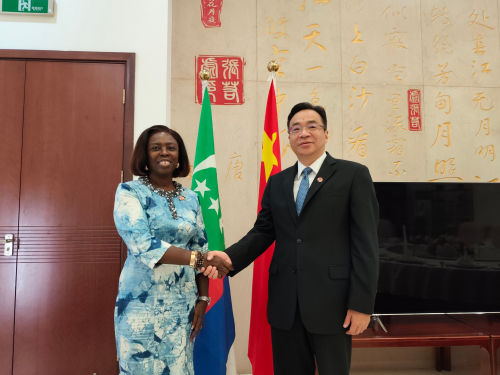 驻科摩罗大使黄峥会见联合国人口基金驻马达加斯加代表