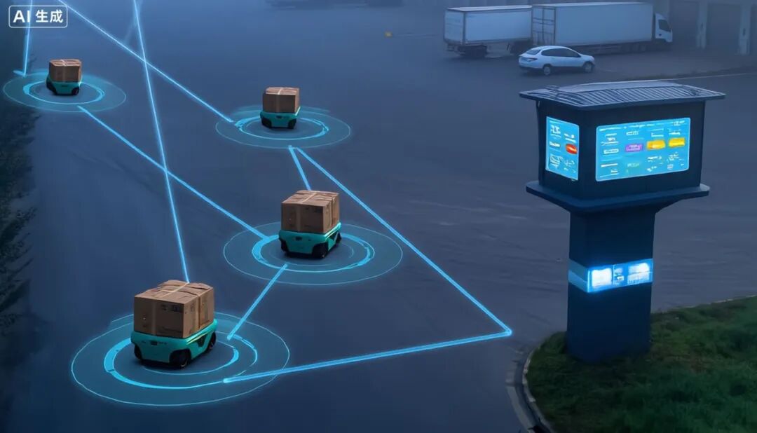 现代物流模拟场景 图片来源：AI生成