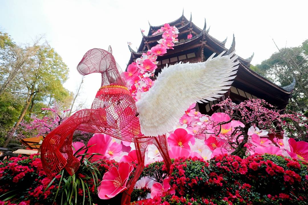 「大雅中國年 人日遊草堂」成都杜甫草堂博物館春節系利雲化活動啟幕
