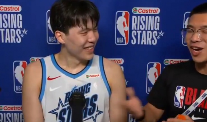 解说：杨瀚森想亲约基奇的说法很像这边的人 他们也不咋正经说话